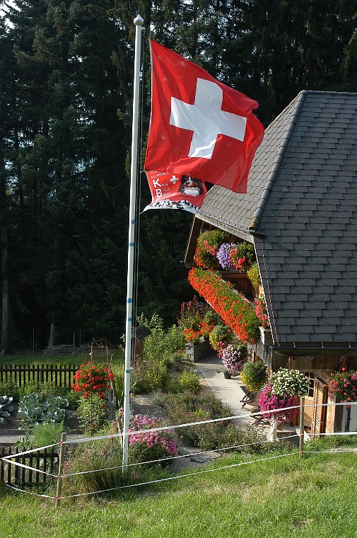 Die Flaggen auf der Heimenrueti